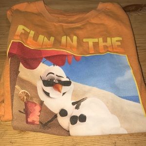 Boys Olaf “Fun in the Sun” shirt, size 7